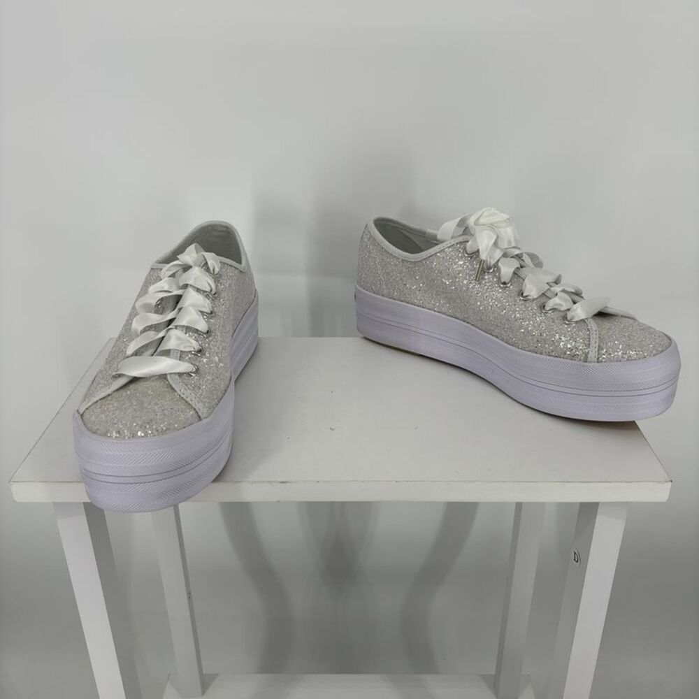 Keds X Kate Spade Glitter Platform Sneakers
